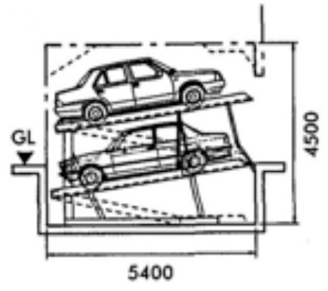 Bãi đỗ xe ô tô tự động cao tầng cho 2 hoặc 4 xe, có thể di chuyển từng xe